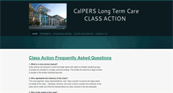 Desktop Screenshot of calpersclassactionlawsuit.com